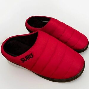 Subu Cordura Quilted Slippers Shoes  Cozycore Red 6.5-7.5 Men Gender Inclusive